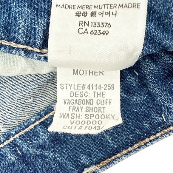 MOTHER The Vagabond Cuffed Shorts in Spooky Voodoo 25 - Picture 9 of 15